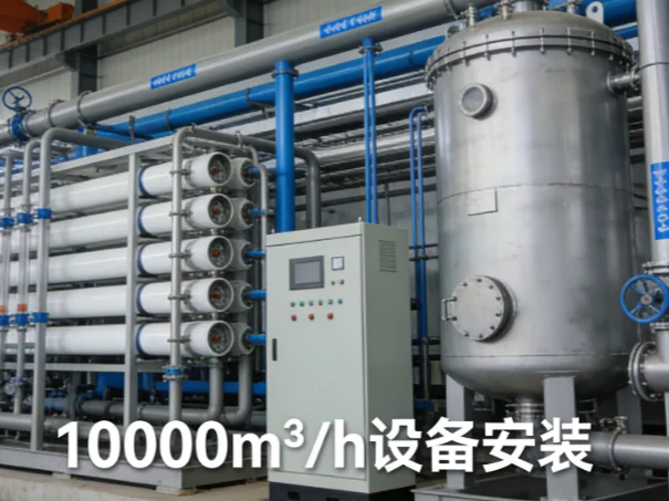 大港海水淡化除盐水系统一套10000m³/h 设备安装